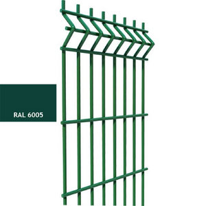 Забор сварная панель 3D 2,43х2,5м Ø 5мм, ОЦ ППК RAL 6005